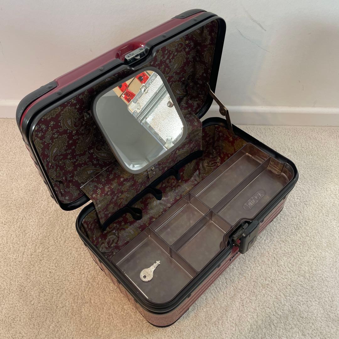 RIMOWA Samba Nova ビューティケース18L ボルドーレッド 鍵付