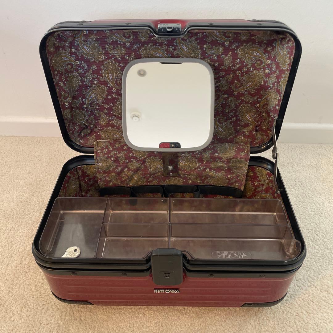RIMOWA Samba Nova ビューティケース18L ボルドーレッド 鍵付