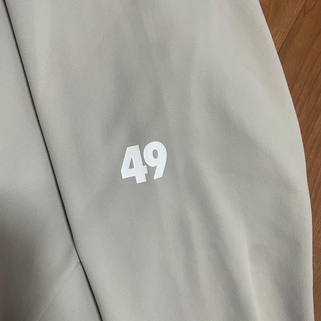 TFW49 ハーフジップ　ロングスリーブ　XL グレー　ベージュ　ゴルフ