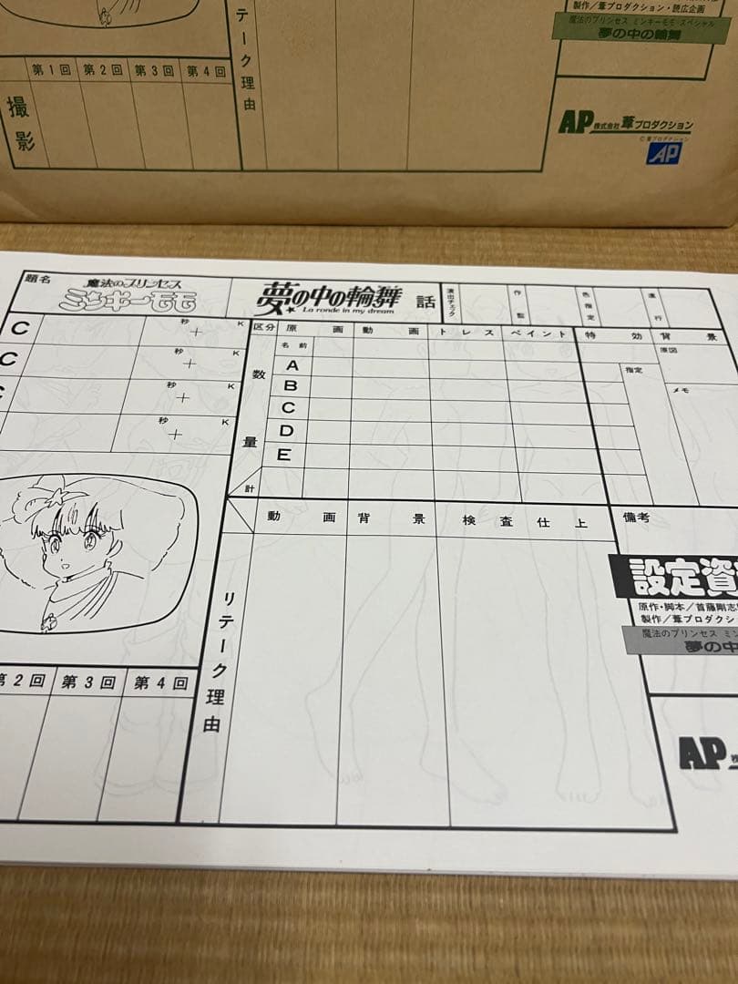 魔法のプリンセス　ミンキーモモ　スペシャル　夢の中の輪舞　設定資料集