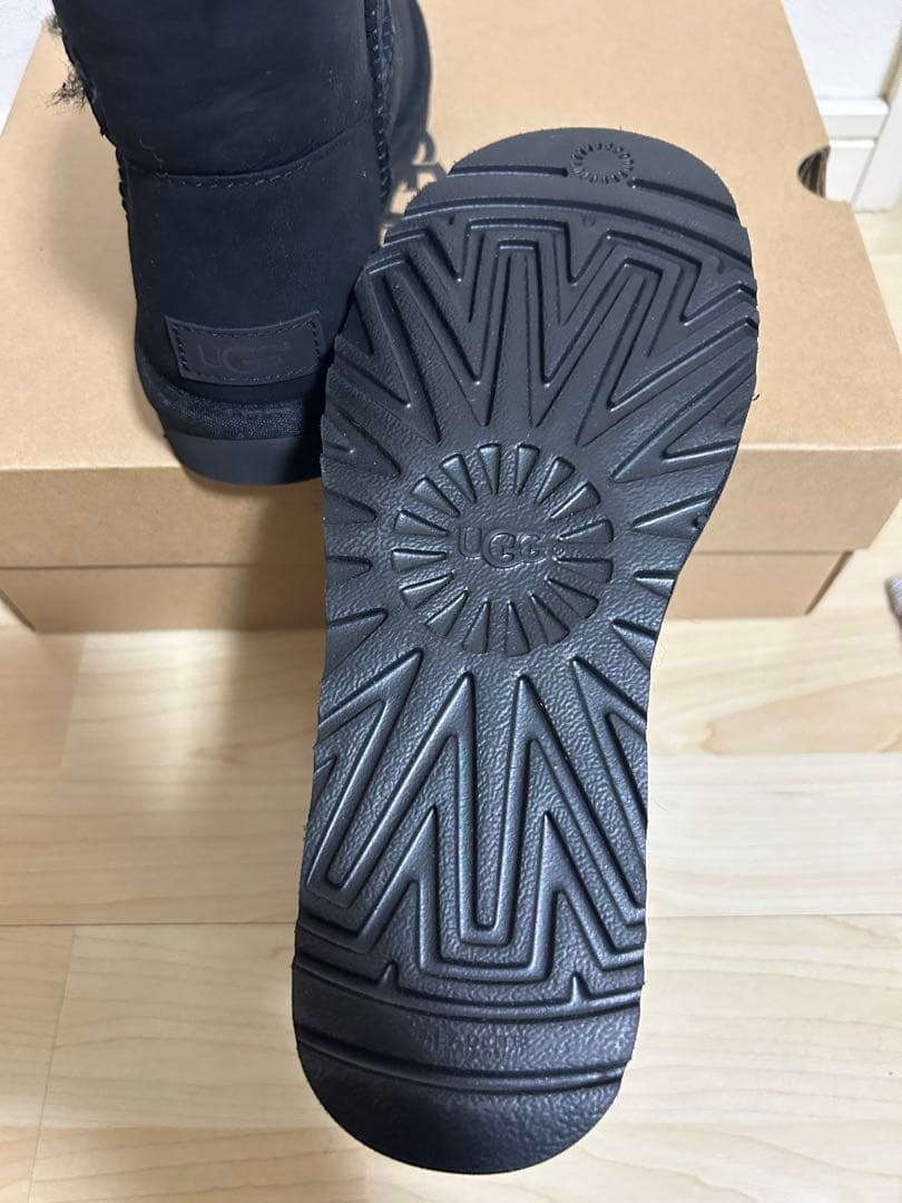 UGG ムートンブーツ MINI BAILEY BUTTON 2 黒