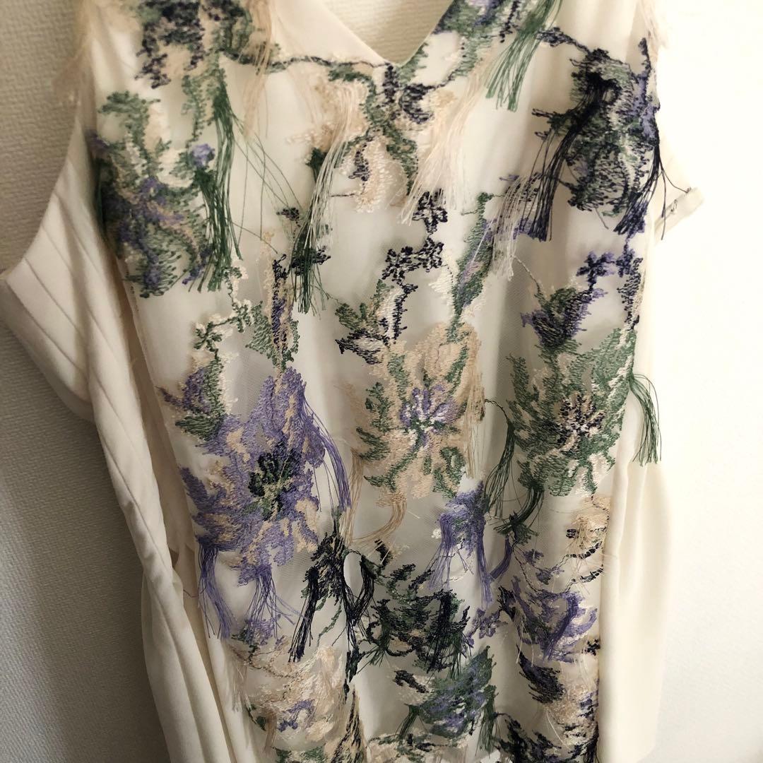 トップス MURRAL Floating flower lace camisole top