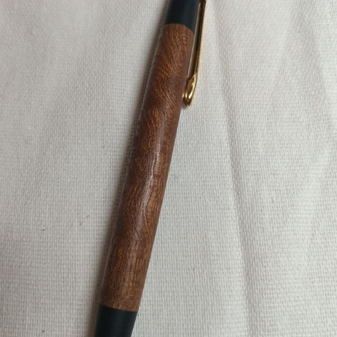 野原工芸　玉杢欅　スリムボールペン