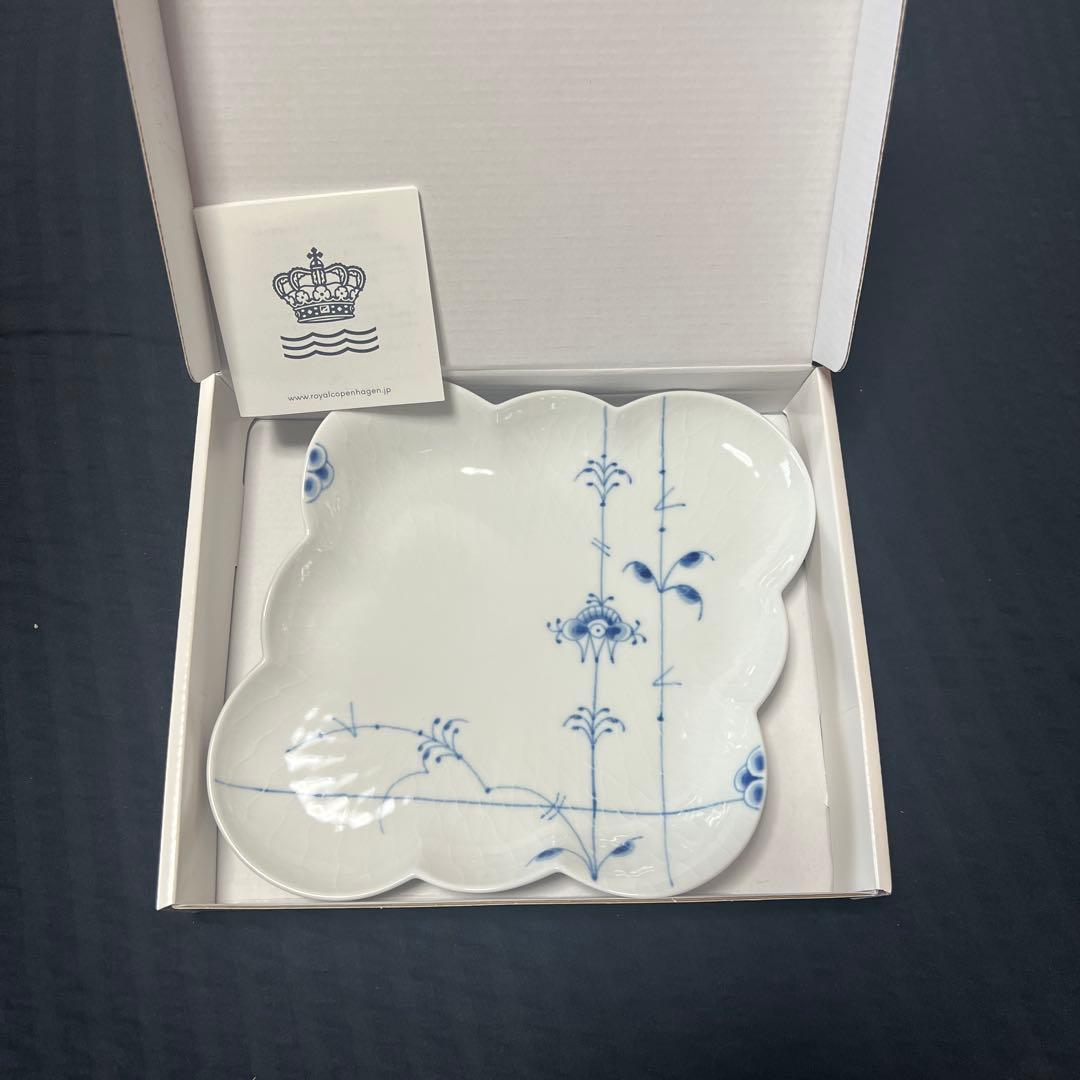 【新品未使用】ロイヤルコペンハーゲン　ブルーメッテ　ひし形　26cm