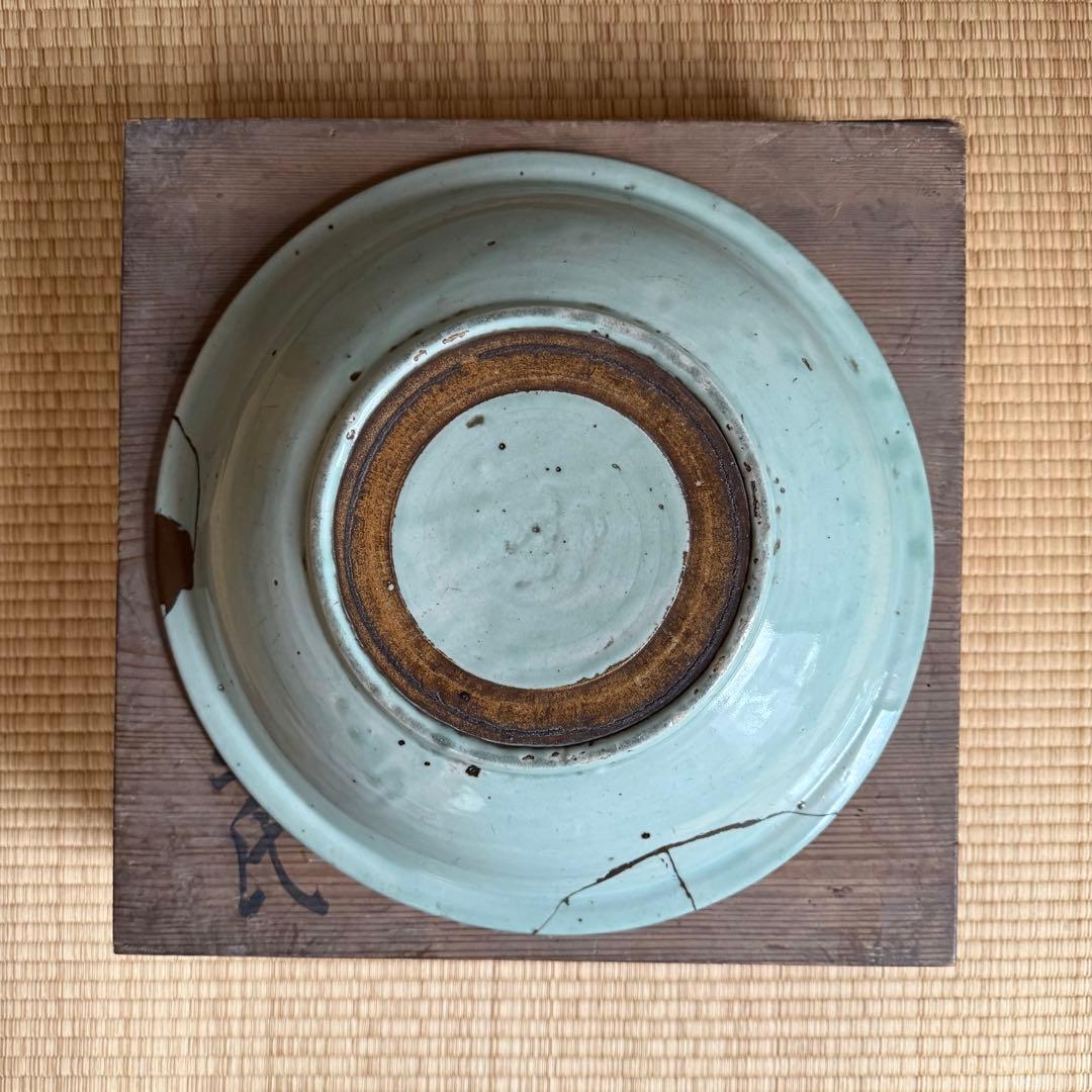 初期伊万里 古波佐見 青磁 大皿 大盤 江戸時代 呉須赤絵 鍋島 古美術 骨董