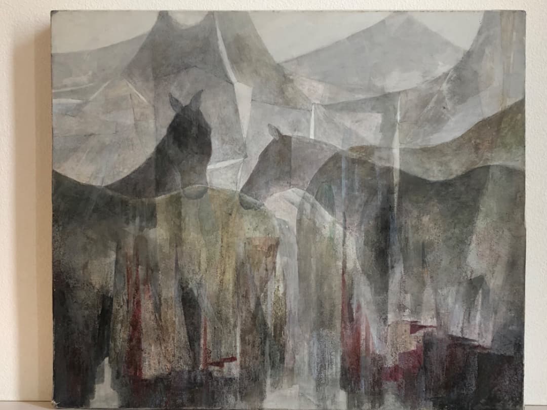 絵画　馬