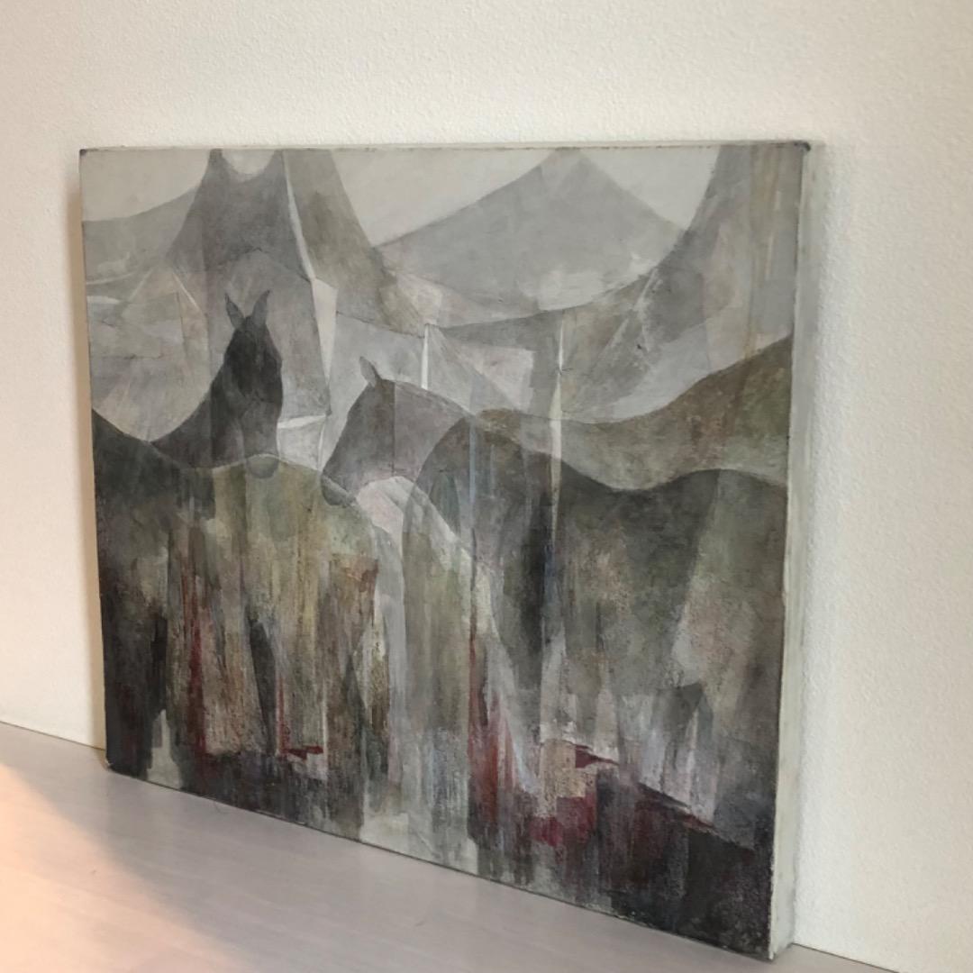 絵画　馬