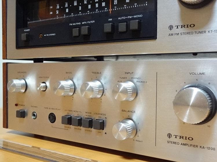 美品 完動品 TRIO KT-1300 KA-1200 （ミニコンポの先駆け）