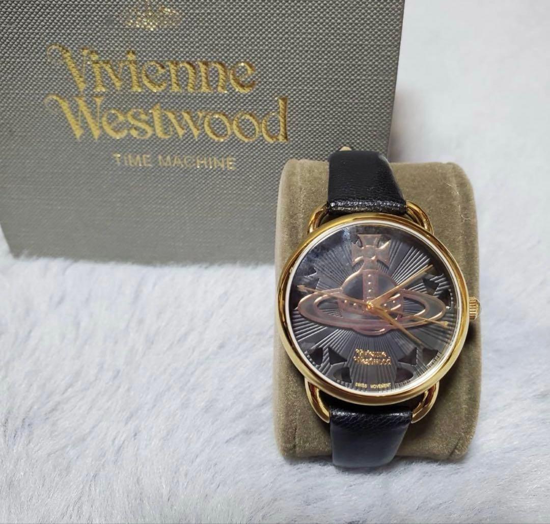 Vivienne Westwood 時計 ブラック/ゴールド