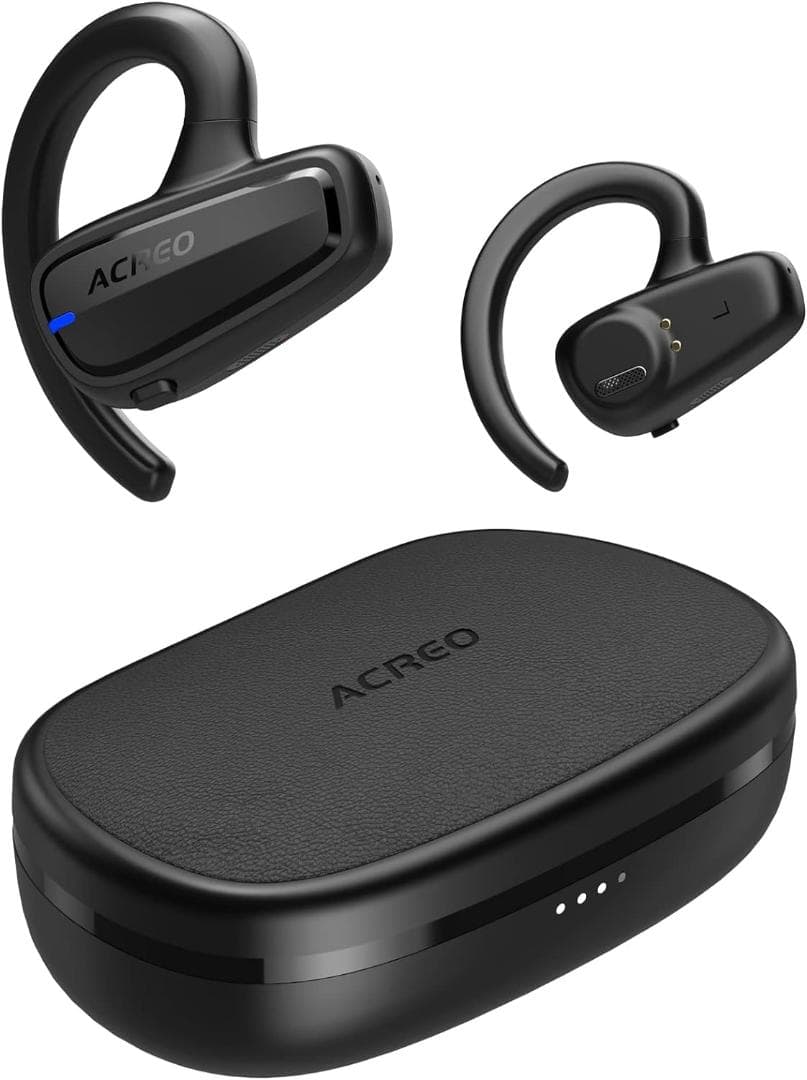 次世代オープンイヤー ワイヤレスイヤホン ACREO OpenBuds ブラック