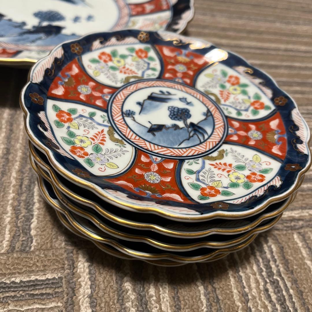伊万里焼 お皿5枚と大皿セット