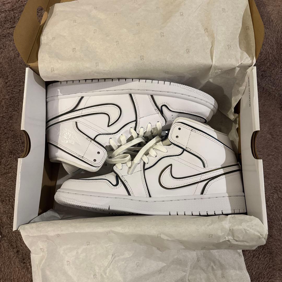 バスケ用バッグ NIKE AIR JORDAN 1 MID \"WHITE/BLACK\"