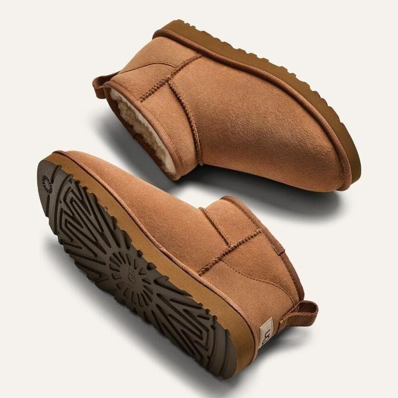 UGG アグ ムートンブーツ ウルトラミニ　チェスナット 24.0cm
