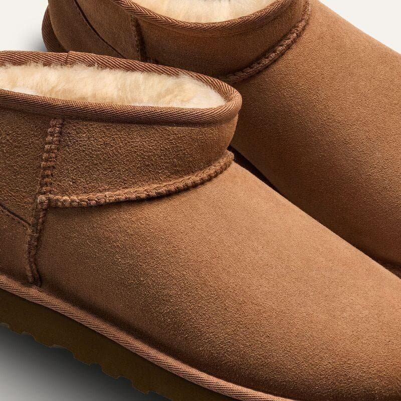 UGG アグ ムートンブーツ ウルトラミニ　チェスナット 24.0cm