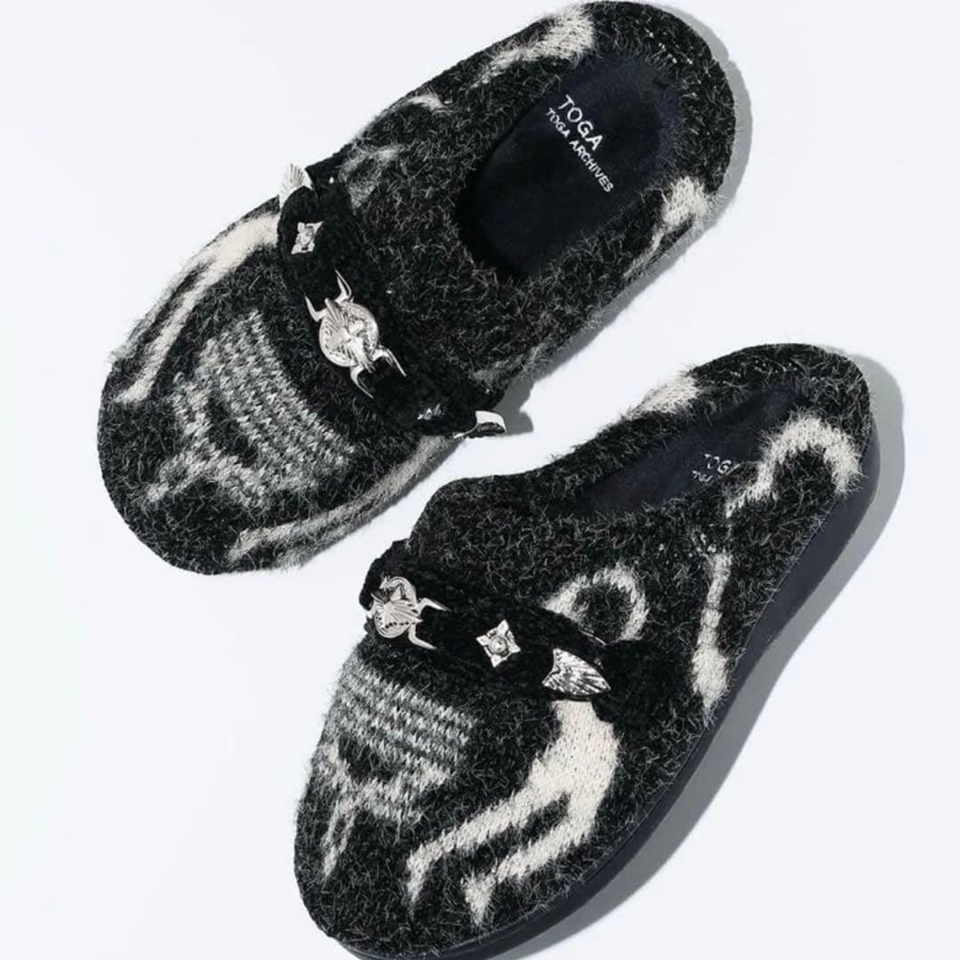 靴 TOGA x SUBU Knit Slip-On \"BLACK\" size1