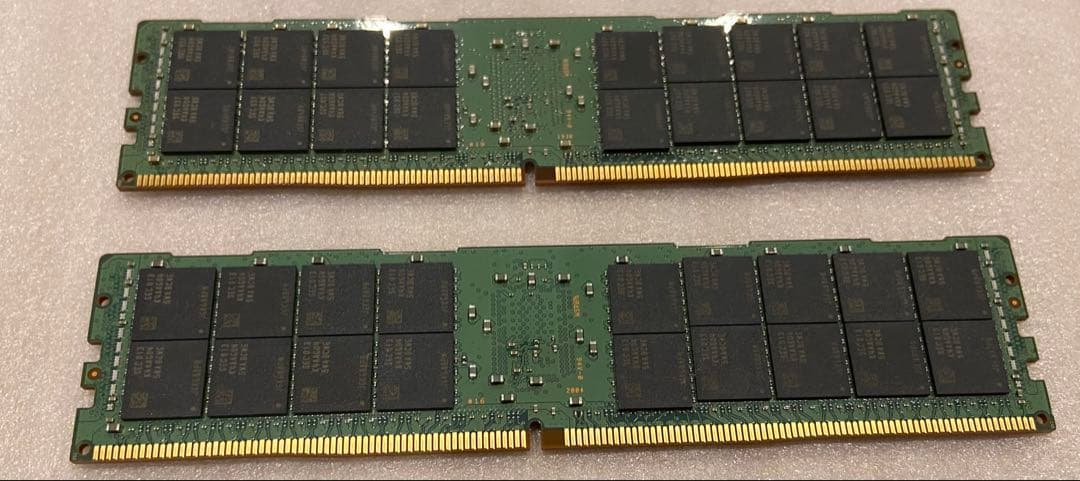 64GB DDR4-3200 RDIMM ECCメモリ 2枚