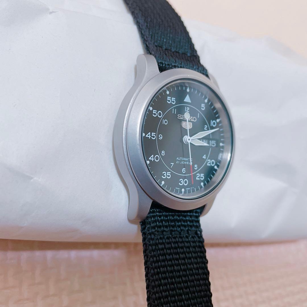 SEIKO 5 SNK809K2 自動巻 ミリタリー