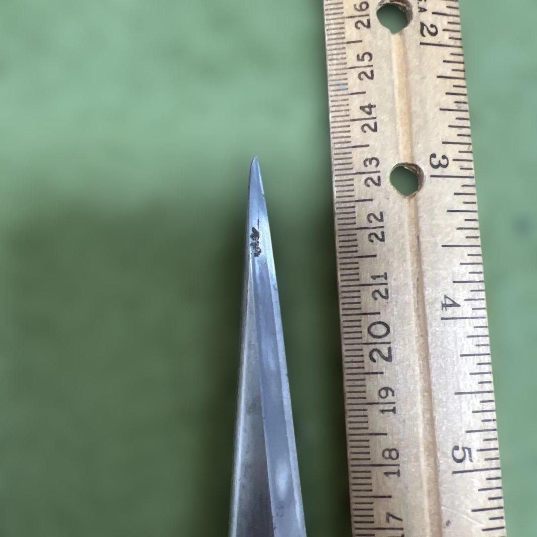 懐刀 柳刃包丁 約12cm 木製ハンドル 全長25cm #4000 仕上げ