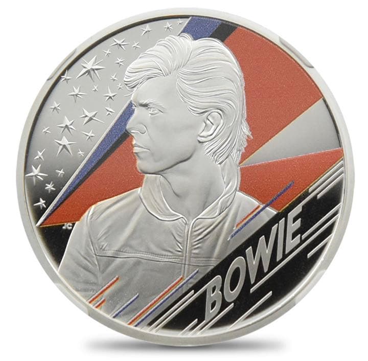 【高鑑定】2020年 デヴィッド ボウイ 銀貨 デビット  イギリス