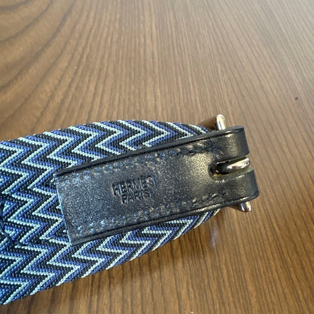 HERMES エルメス 犬用首輪 トレス　ブルー