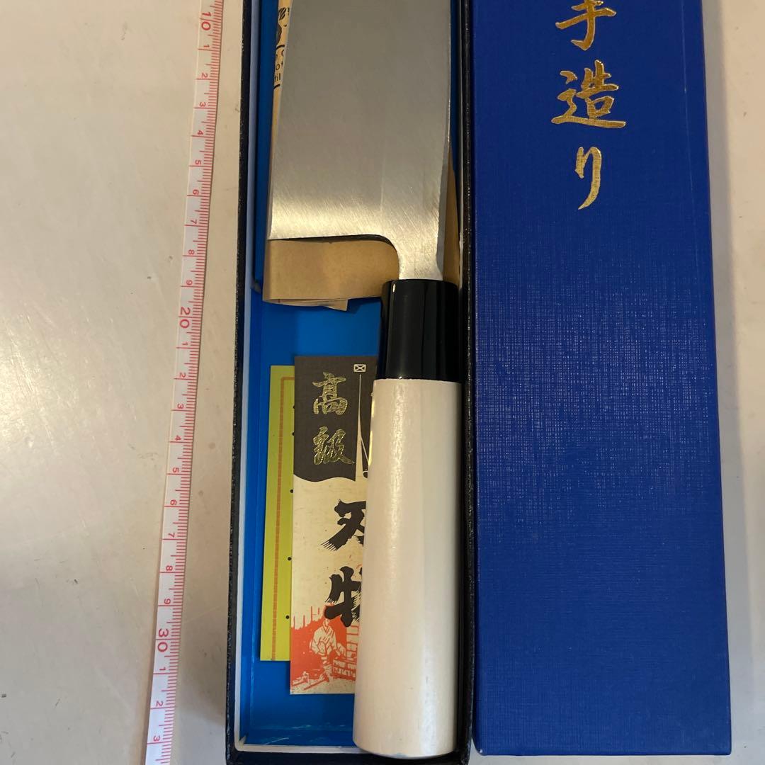 高級出刃包丁 白紙1号鋼　本霞 最後の１本　6寸　180mm
