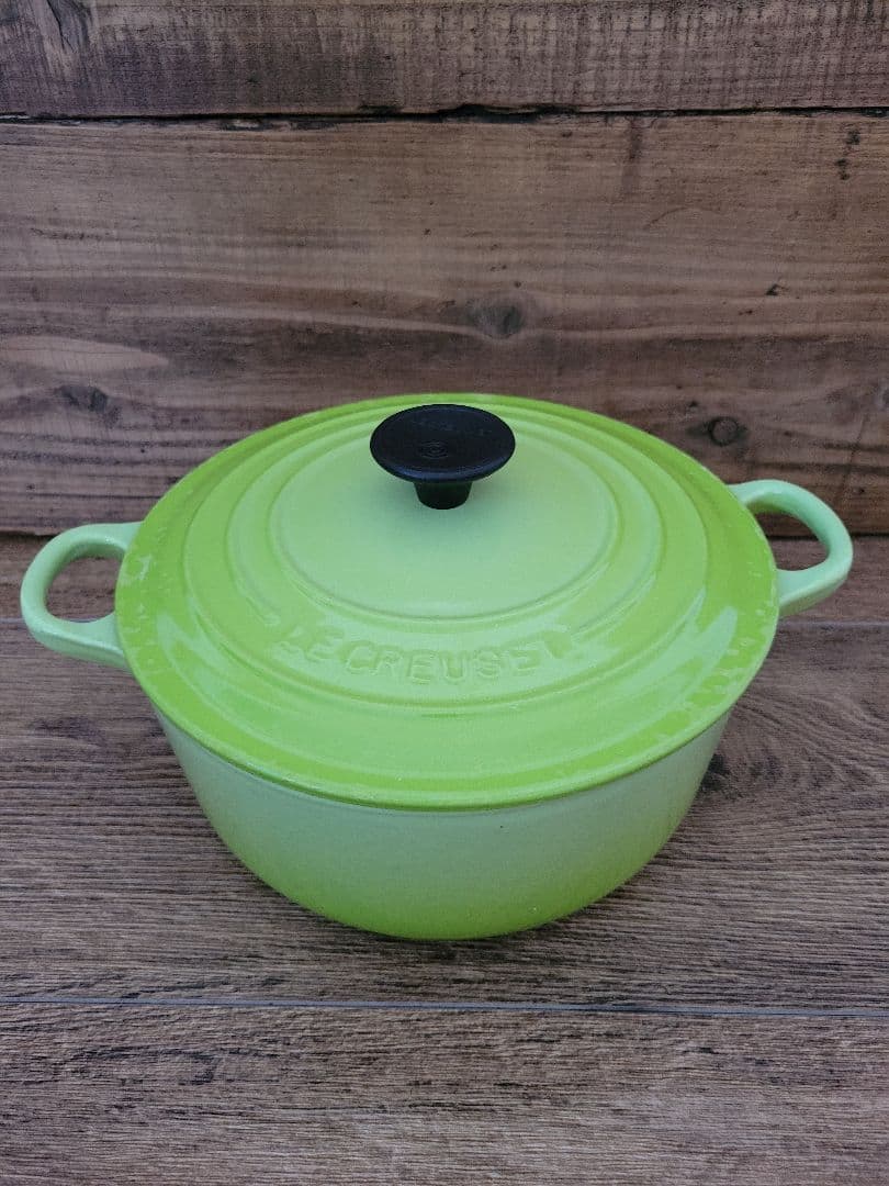 LE CREUSET ルクルーゼ 両手鍋 ココットロンド 20 グリーン