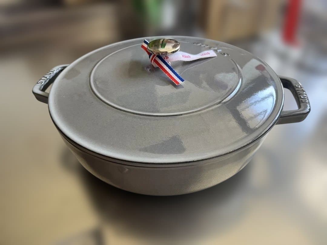 STAUB 鋳鉄 両手鍋 26cm グレー