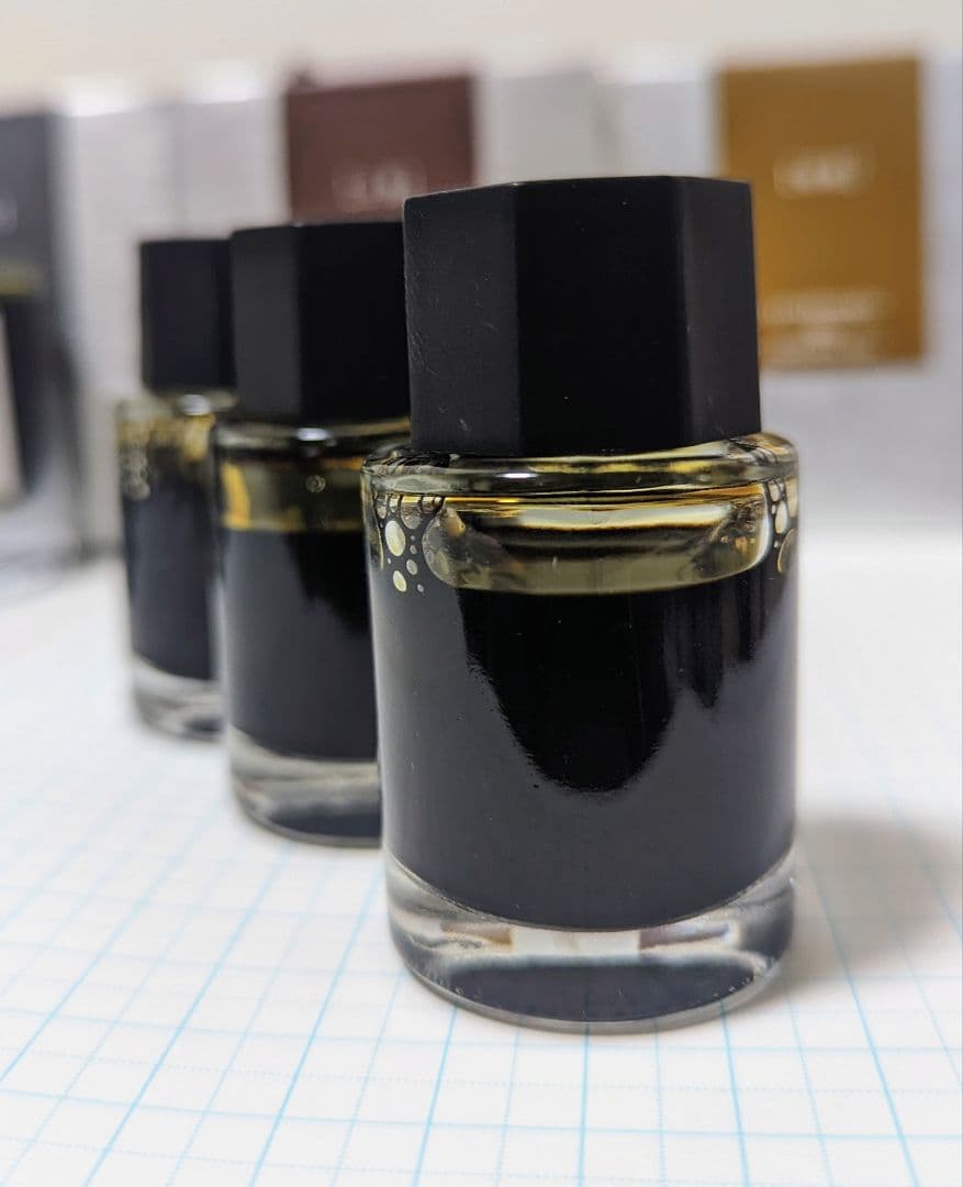 ④万年筆 インク 色彩雫 稲穂 色 14ml 3本セット