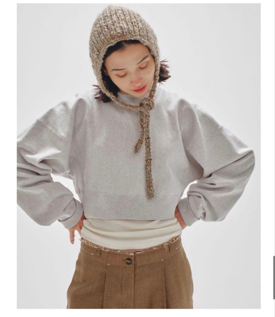 トップス Cropped Sweat Pullover/todayful GRY