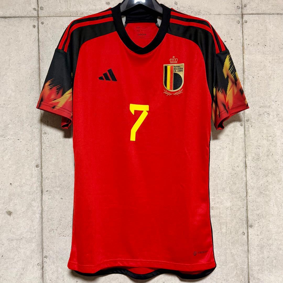 【極美品！】2022カタールW杯 ベルギー代表 ♯7 デブライネ【Lサイズ】