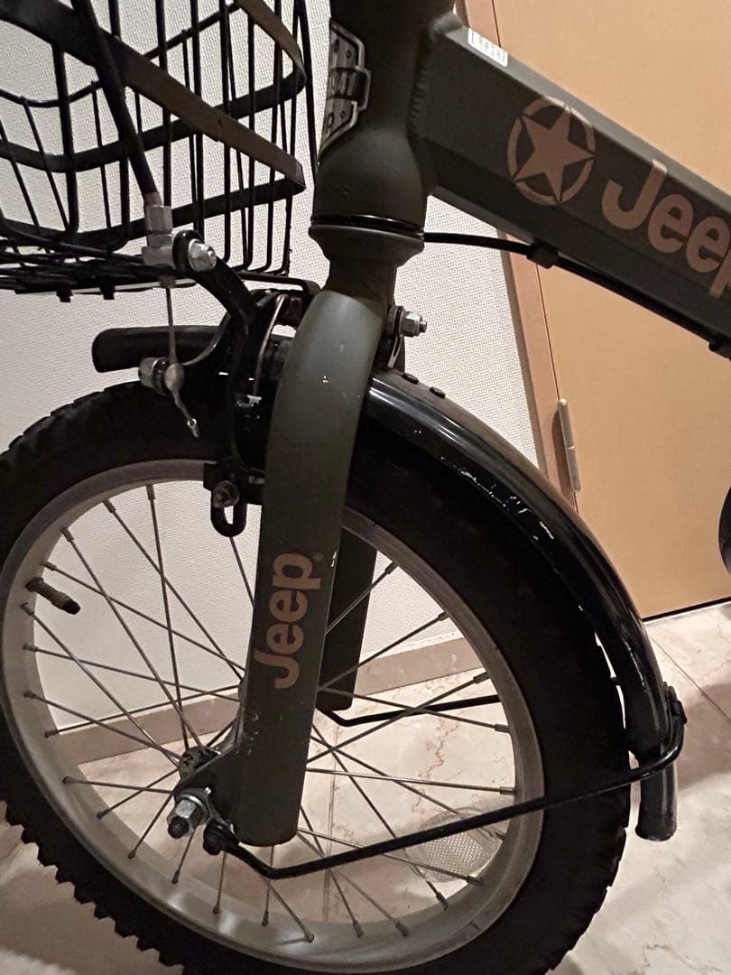 ジープ　JEEP 自転車キッズ　補助輪付き　匿名配送　中古