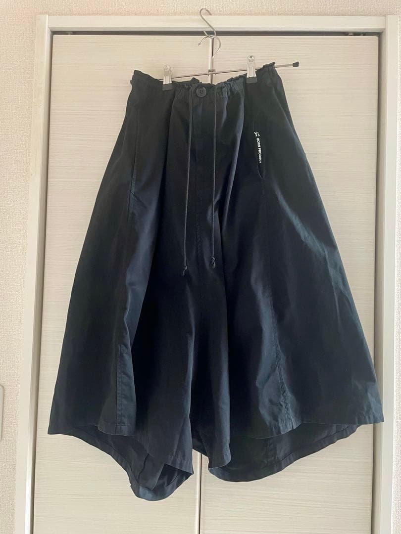 Y's ワイズ ハカマ ガウチョ パンツ 黒　Y’s-BORN PRODUCT