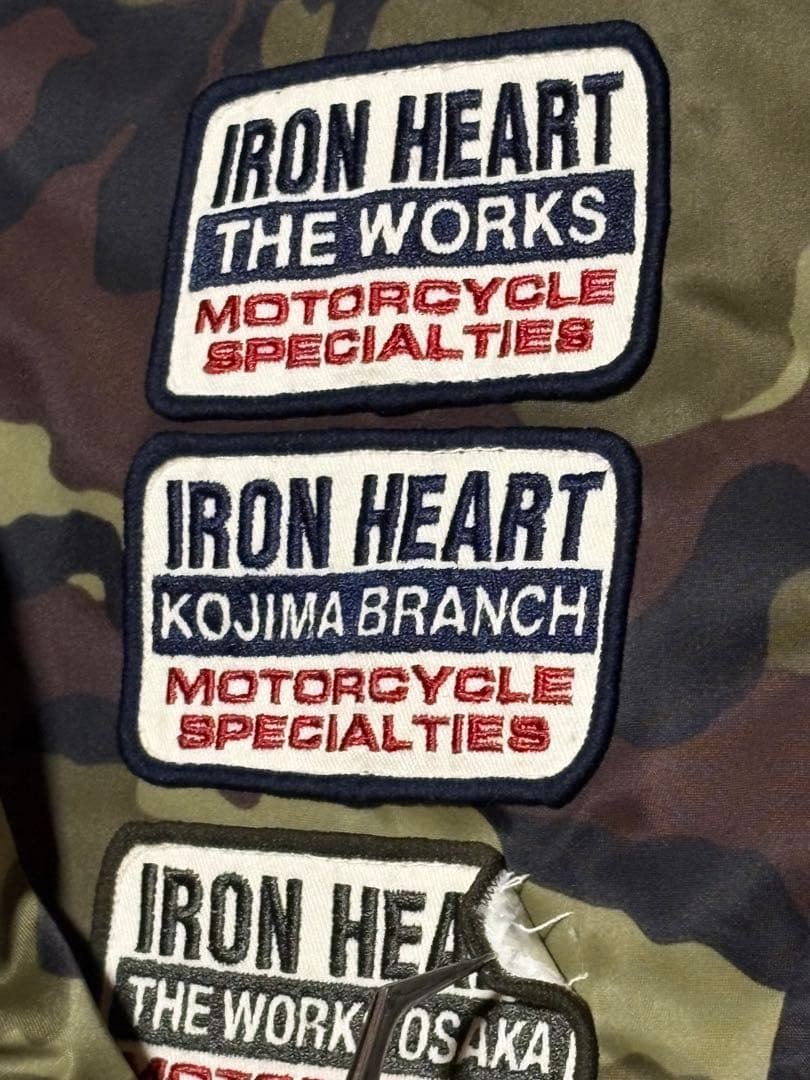IRON HEART カモフラージュ ナイロンコーチジャケット X-LARGE