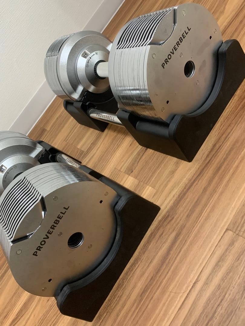 PROVERBELL 41.5kg 可変式ダンベル シルバー 埼玉県引き取り限定