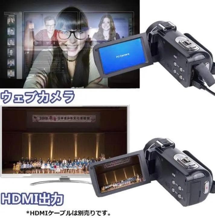 ❤プロ顔負けの高機能を多機能搭載❣最新ハイスペックモデル♪❤4Kビデオカメラ