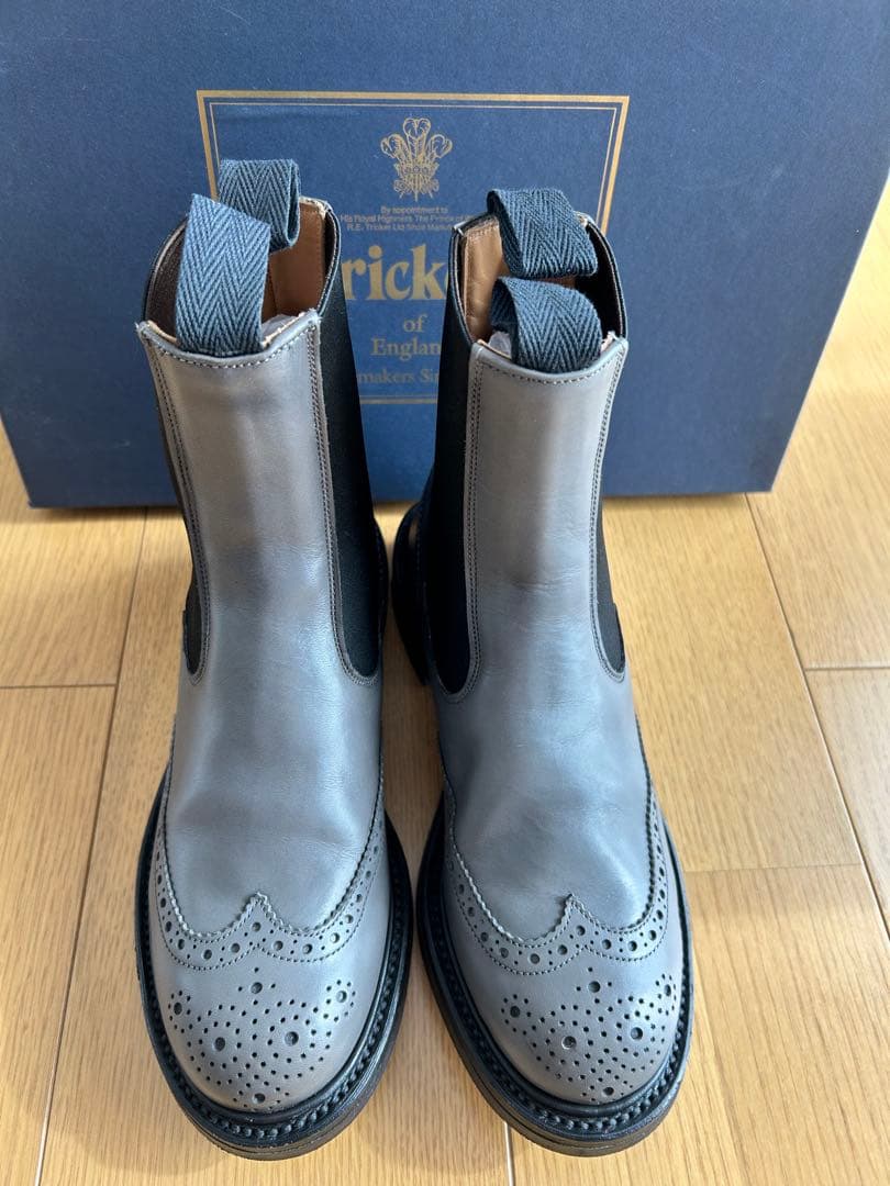 Tricker's サイドゴアブーツ グレー 新品