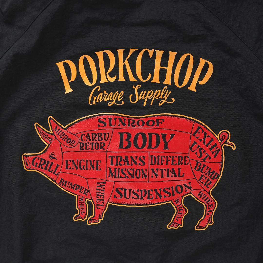 PORKCHOP Garage Supply ナイロンジャケット ブラック