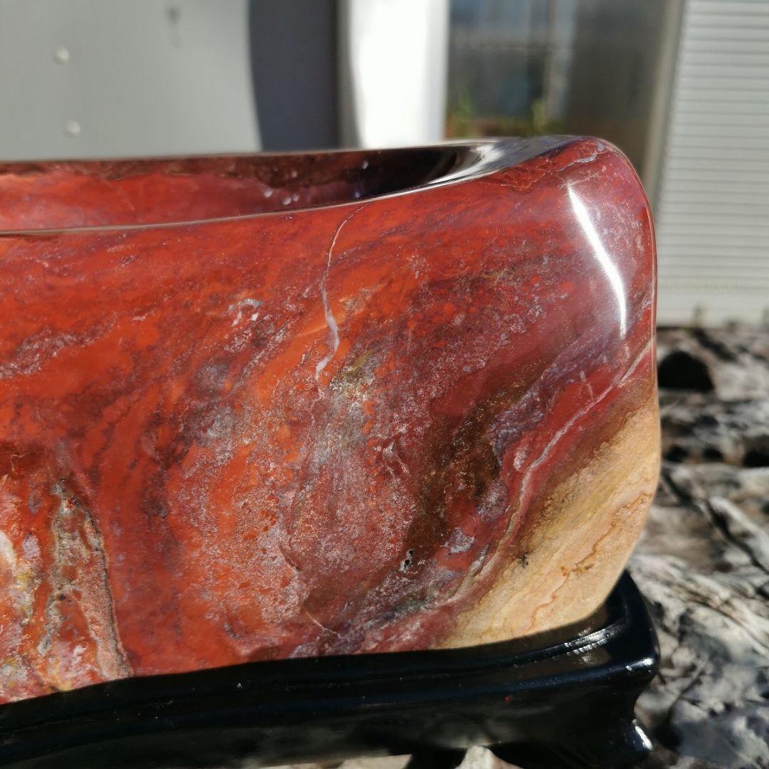 金華のジャスパー　12.8キロ　錦紅石　鑑賞石　石　盆石　水石　置物　オブジェ