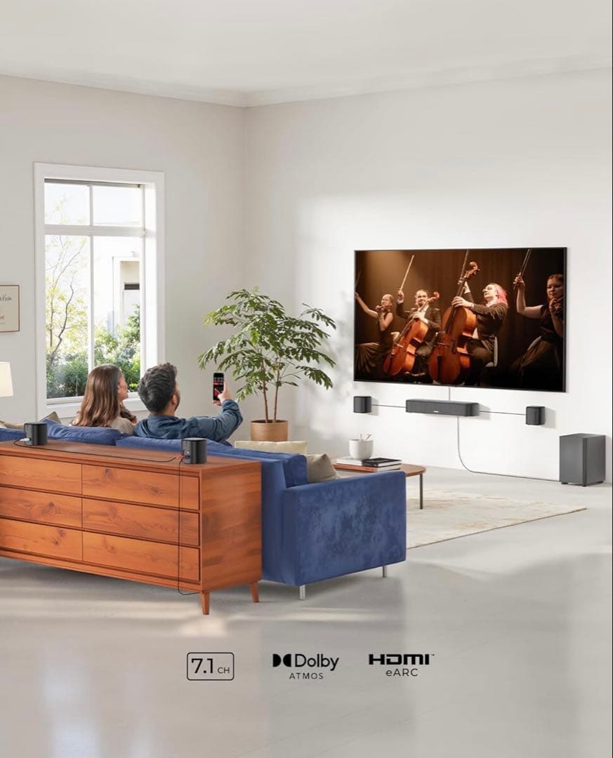 ULTIMEA Aura A60 サウンドバー 7.1ch DolbyAtmos