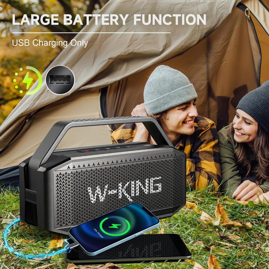 スピーカー W-KING 60W RMS 100Wピーク、スピー