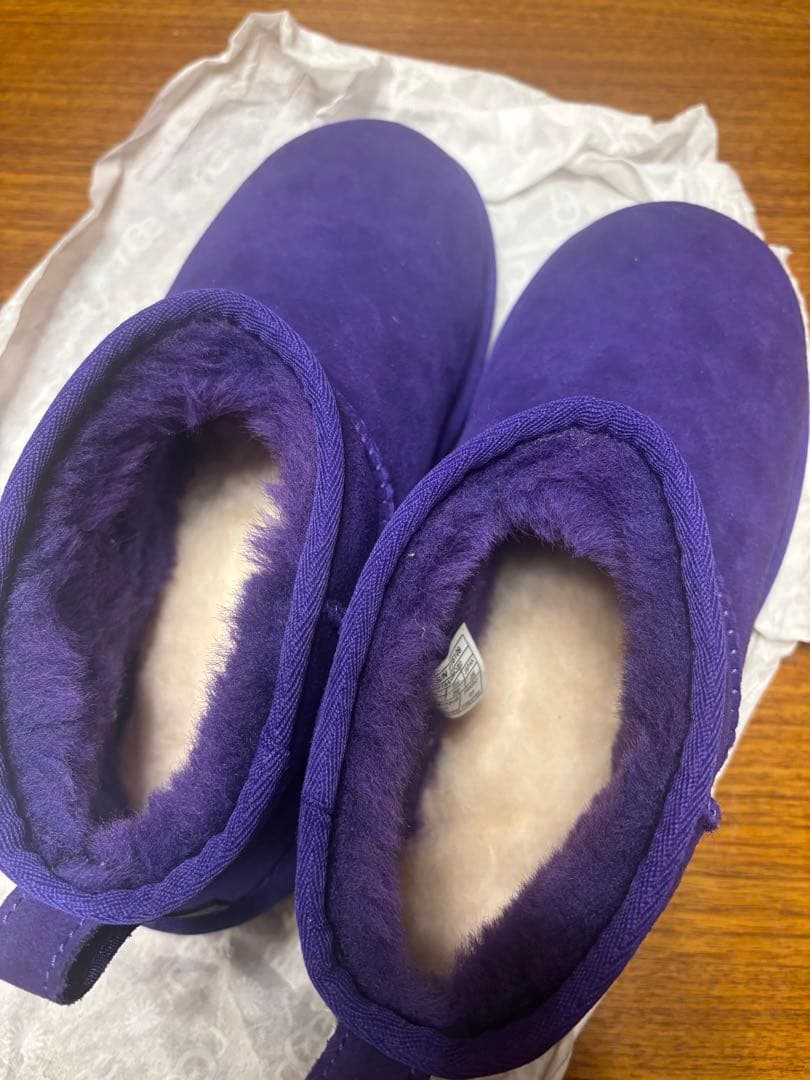 UGG 紫 ショートブーツ 25cm