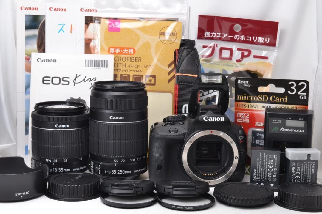 ■美品 S数2,425回■　キャノン Canon Kiss X7 ダブルズーム