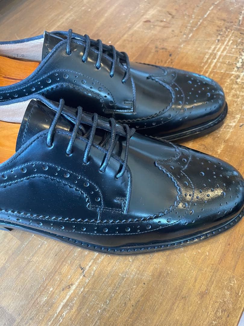 MURATA ORIGINAL9210776ウイングチップ黒鏡面本革27.5