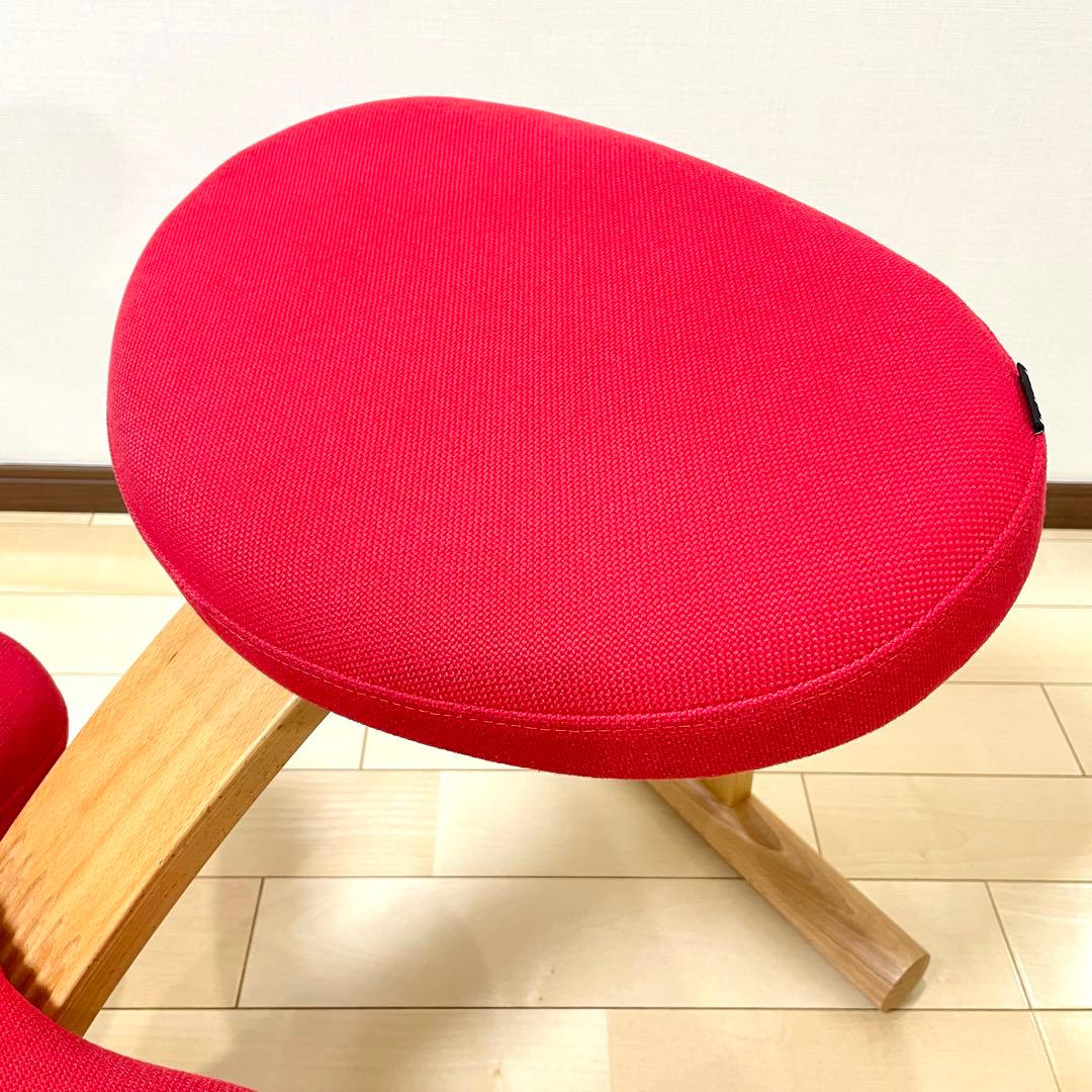 バランスラボ バランスチェア バランスイージー レッド 中古品 サカモトハウス