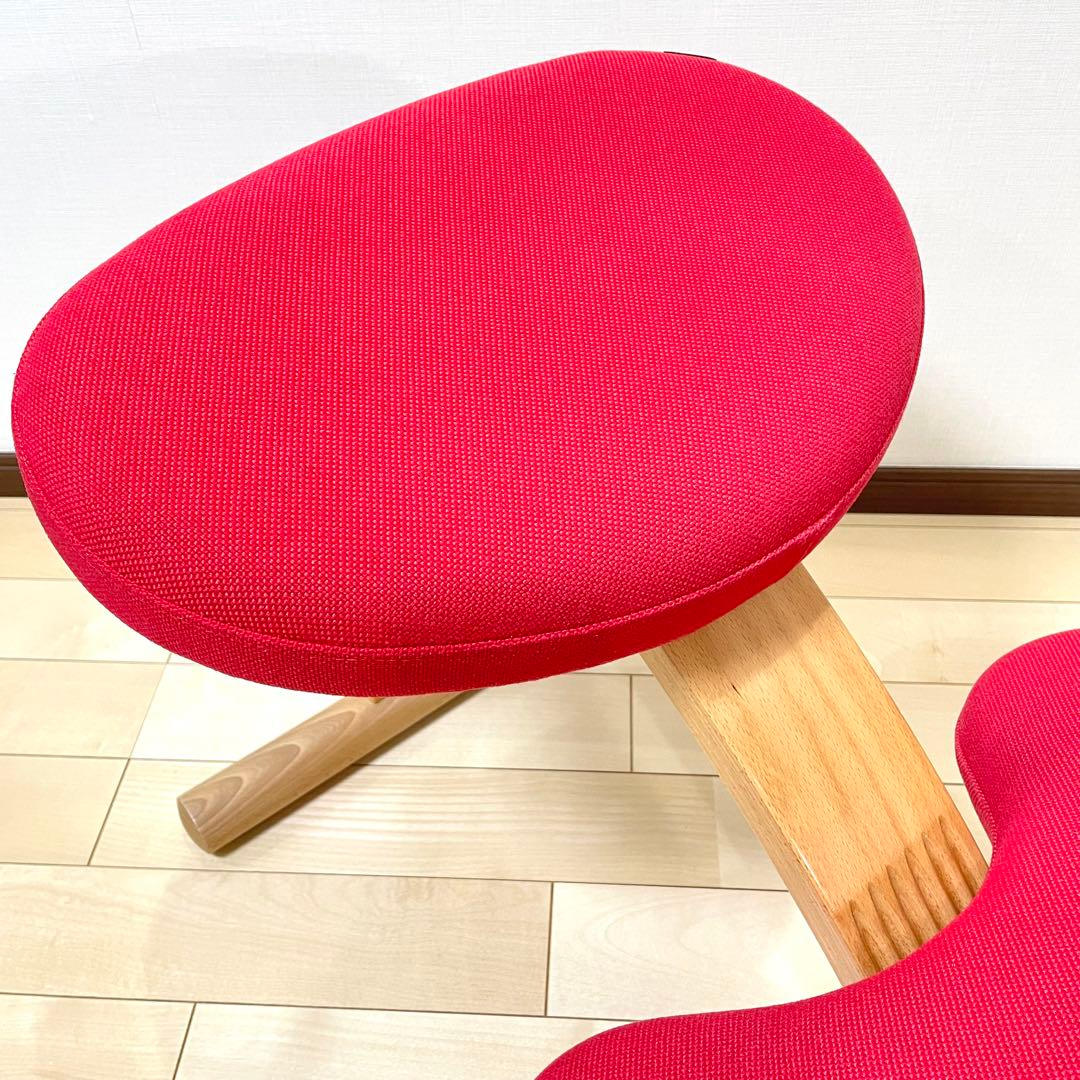 バランスラボ バランスチェア バランスイージー レッド 中古品 サカモトハウス