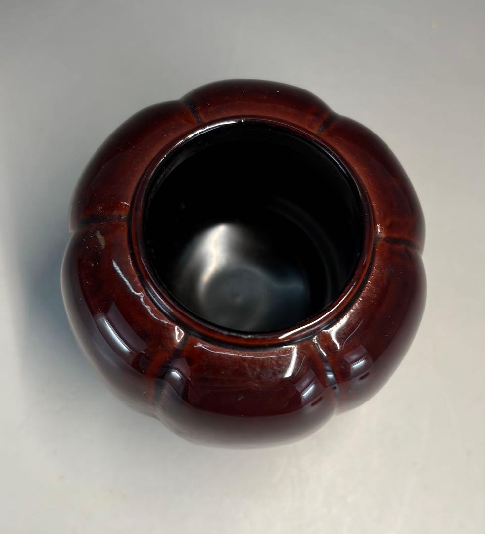 【中古品】茶道具　中村宗悦造　阿古陀茶入（共箱）
