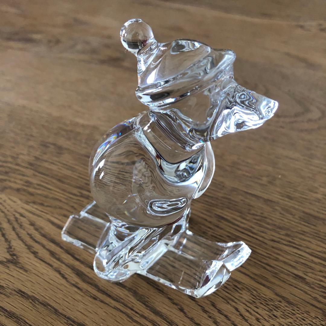Baccarat スキーイングベア　置物