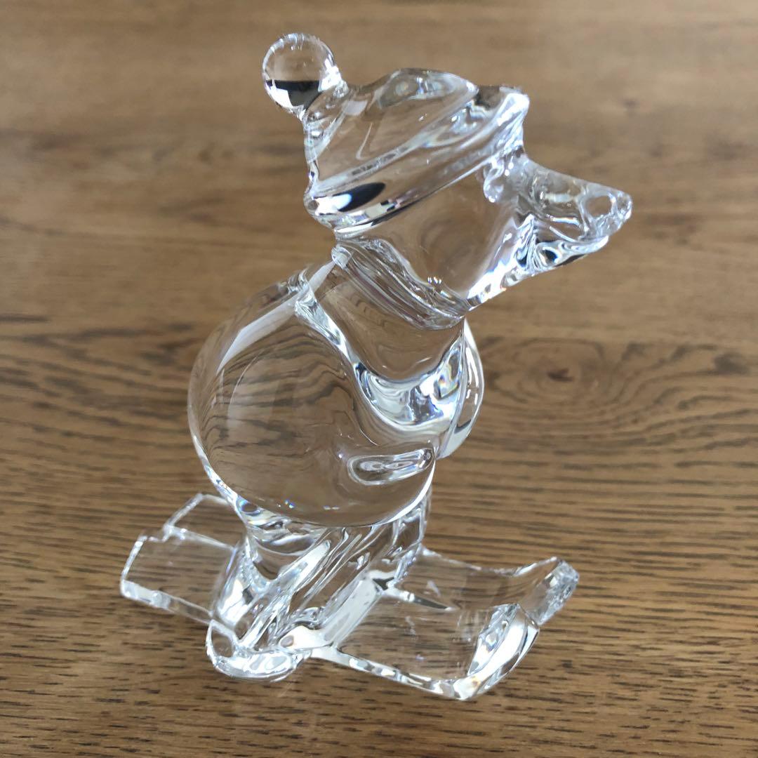 Baccarat スキーイングベア　置物