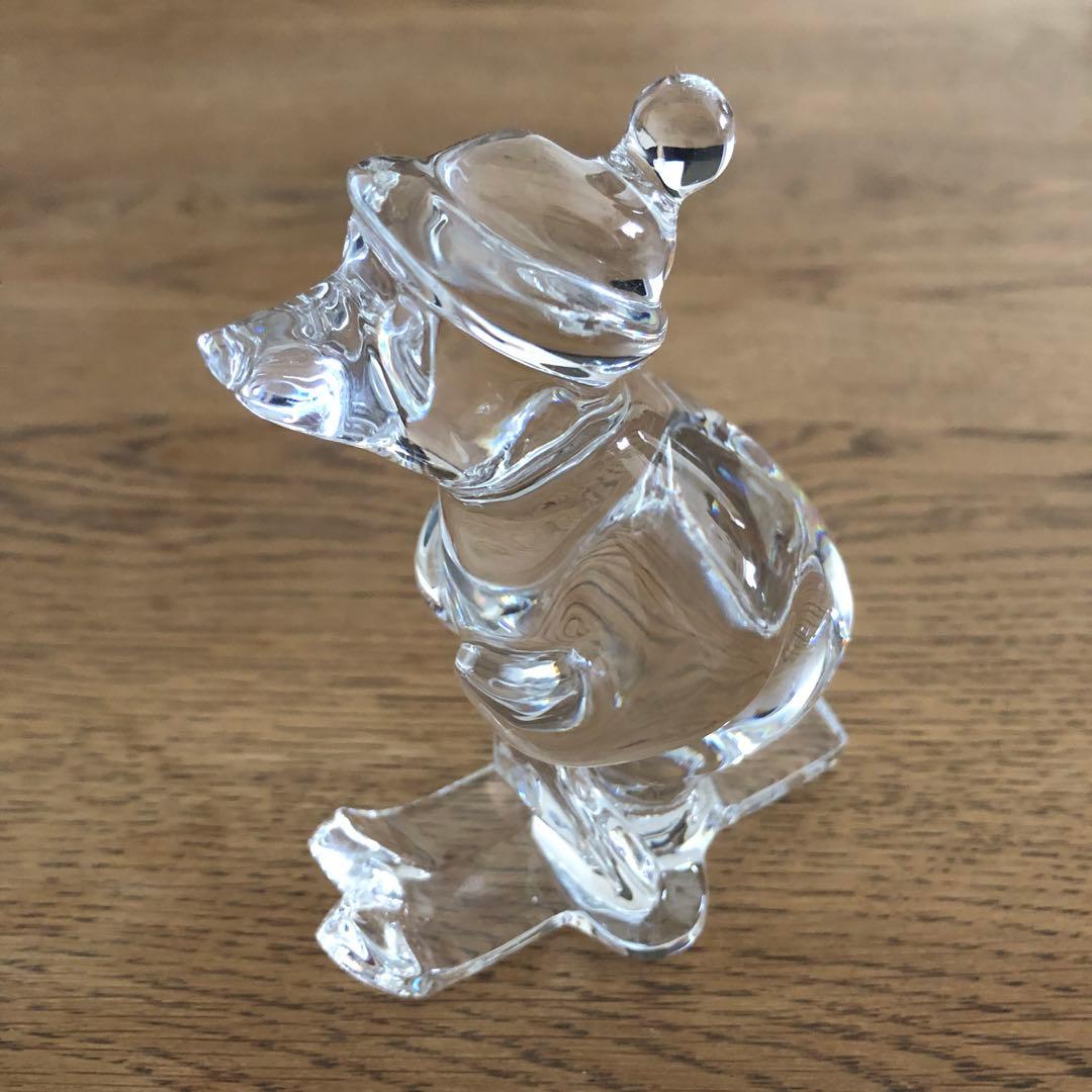 Baccarat スキーイングベア　置物