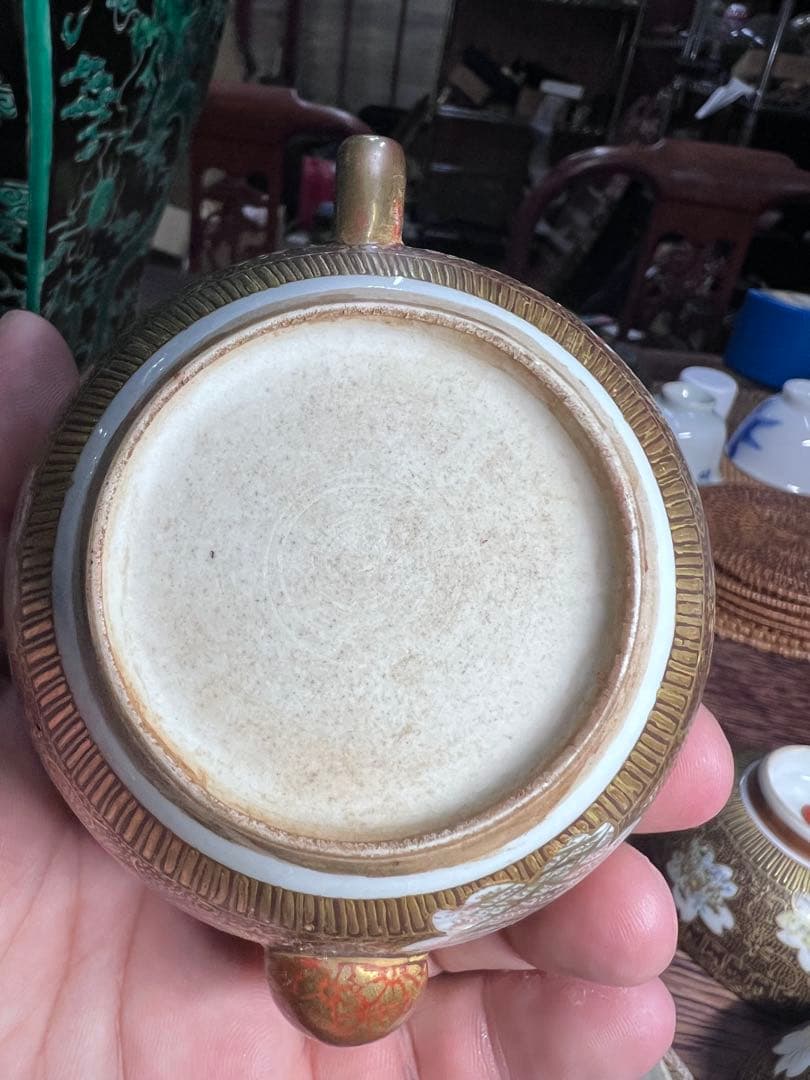 明治九谷焼茶器セット（急須・湯冷湯呑み5個）